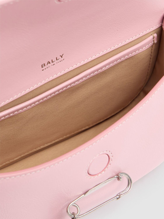 Bally: SW Beckett leather shoulder bag - Cotton Candy - women_6 | Luisa Via Roma