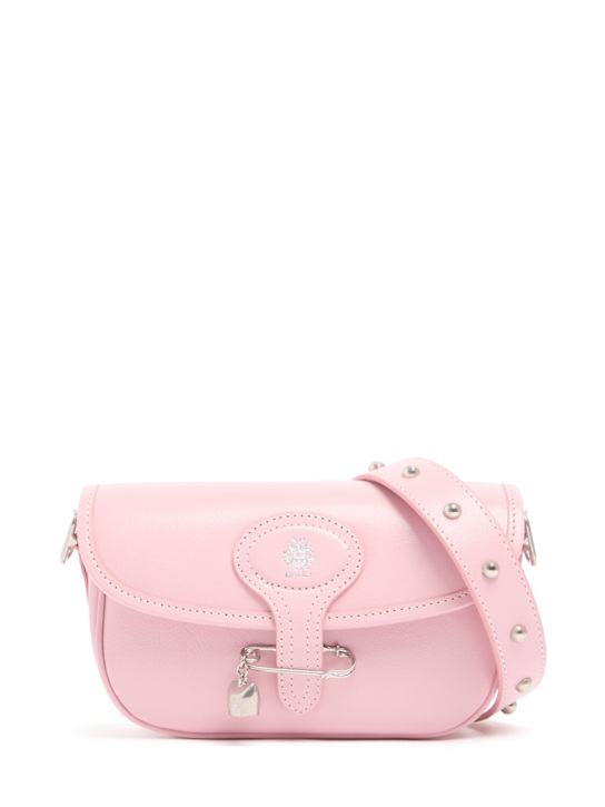 Bally: SW Beckett leather shoulder bag - Cotton Candy - women_0 | Luisa Via Roma