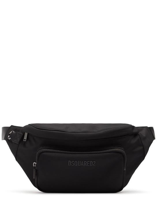Dsquared2: Bum Bag cordura belt bag - Black - men_0 | Luisa Via Roma