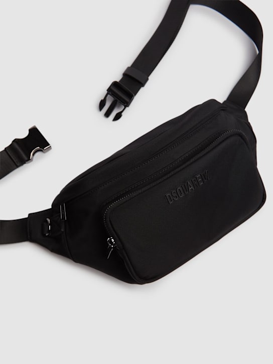 Dsquared2: Bum Bag cordura belt bag - Black - men_3 | Luisa Via Roma