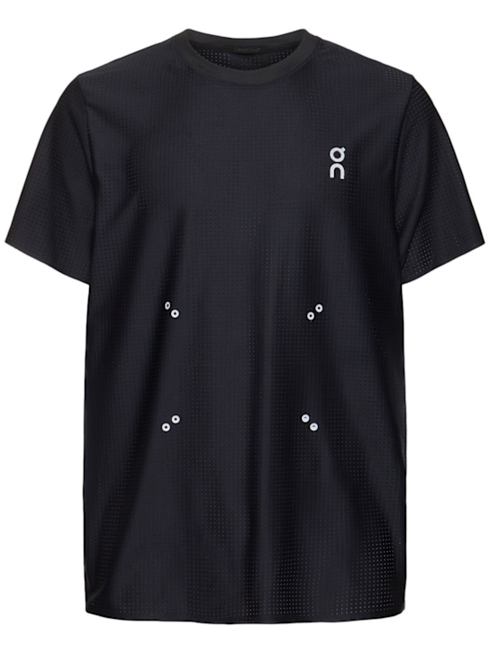 On: T-shirt in mesh Pace - Nero - men_0 | Luisa Via Roma