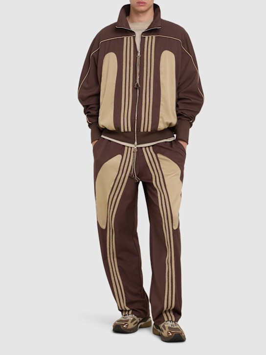 adidas Originals: Pantalones tejidos - Brown/Hemp - men_1 | Luisa Via Roma