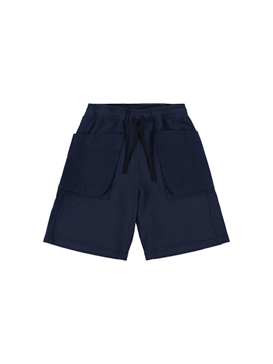 ASPESI: Cotton cargo sweat shorts - kids-boys_0 | Luisa Via Roma
