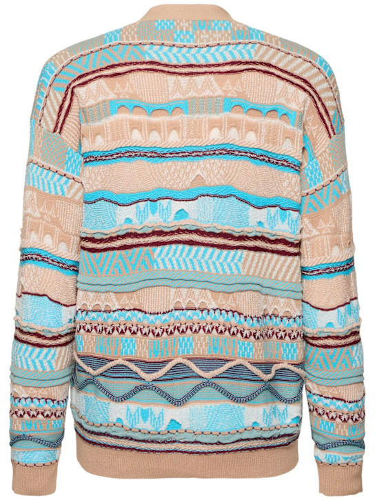 Laneus: Knitted cardigan - Cielo/Sky - men_3 | Luisa Via Roma