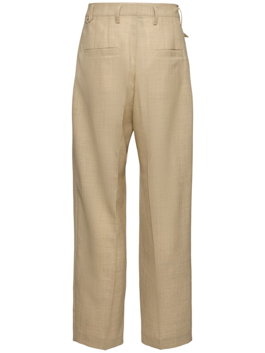 Jacquemus: Le pantalon canevas pants - Beige - men_3 | Luisa Via Roma