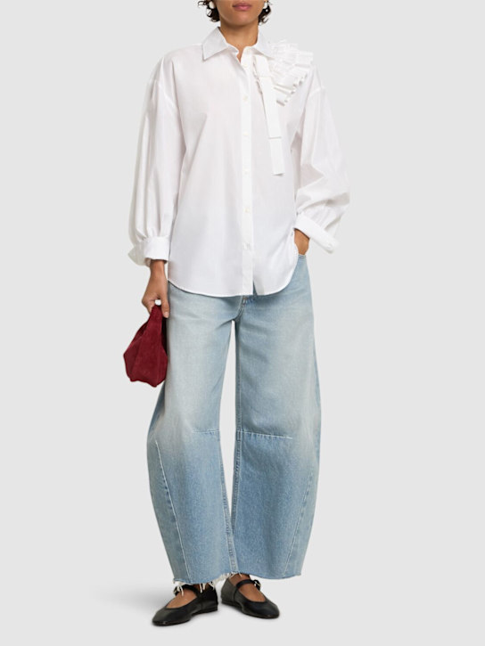 MSGM: Cotton poplin shirt - women_1 | Luisa Via Roma