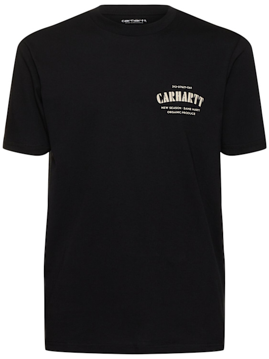 Carhartt WIP: Catalogue C cotton blend t-shirt - men_0 | Luisa Via Roma