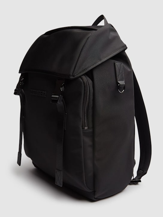 Dsquared2: Cordura Dsq2 backpack - Black - men_2 | Luisa Via Roma
