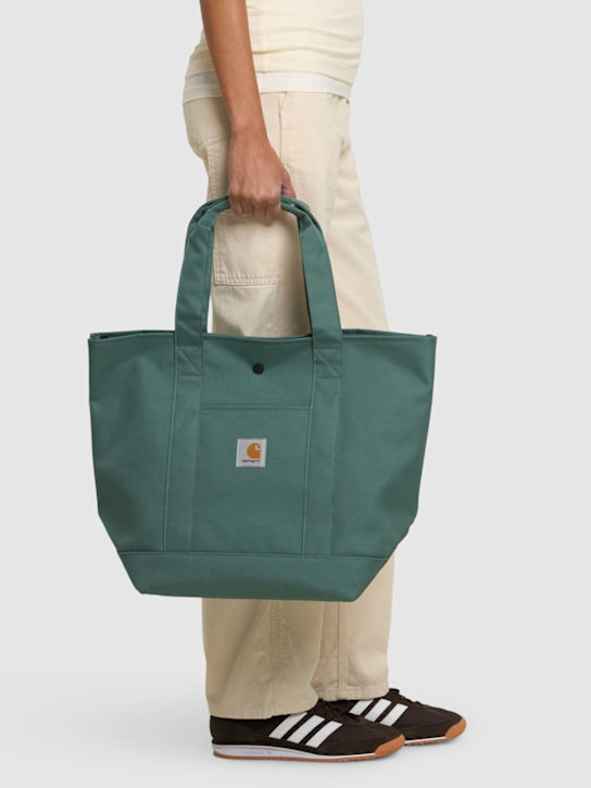 Carhartt WIP: Jacob cotton tote bag - Silver Pine - women_1 | Luisa Via Roma