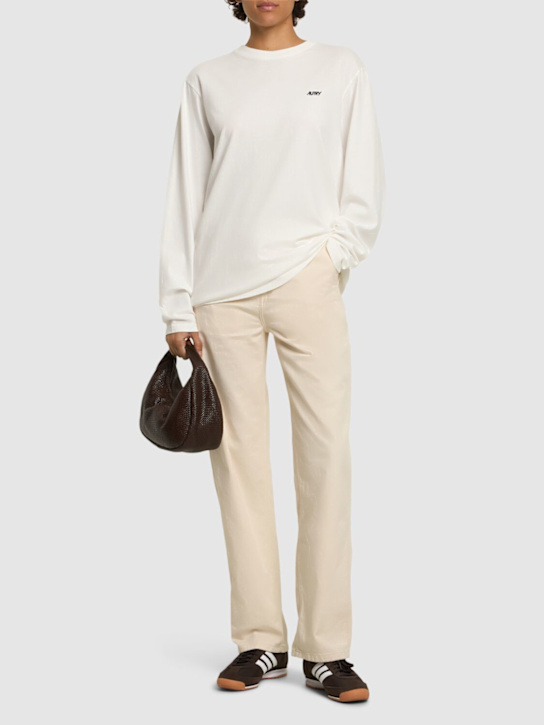 Autry: Long sleeve t-shirt - White - women_1 | Luisa Via Roma