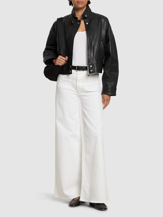 Mother: Undercover Sneak patch pocket jeans - White - women_1 | Luisa Via Roma