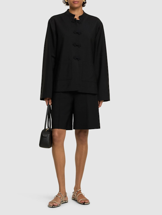 Róhe: Mandarin wool jacket - women_1 | Luisa Via Roma