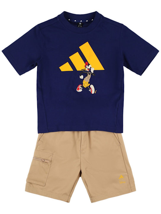 adidas Originals: コットンブレンドジャージーTシャツ - kids-boys_0 | Luisa Via Roma