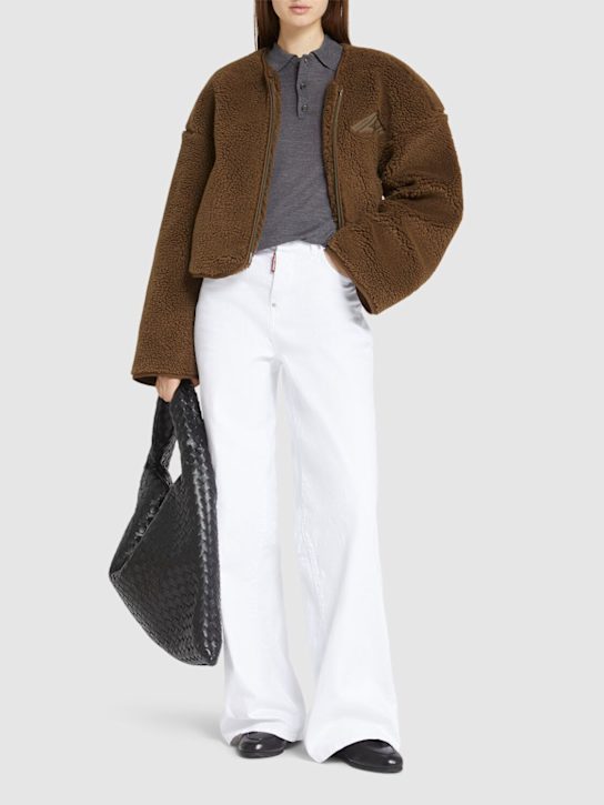 Dsquared2: Traveler stretch denim jeans - White - women_1 | Luisa Via Roma