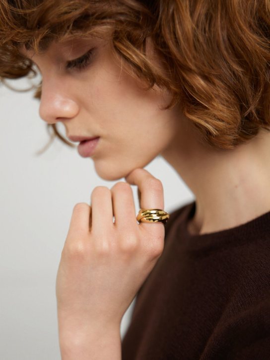 LIÉ STUDIO: Sofie thick ring - Gold - women_1 | Luisa Via Roma