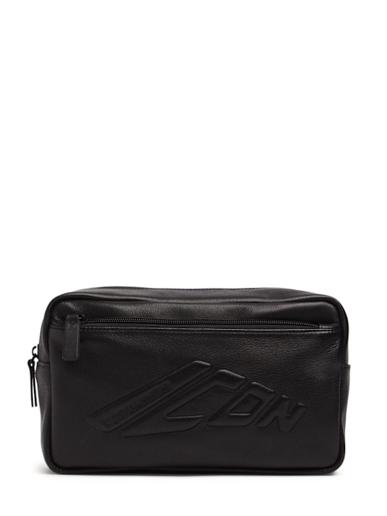 Dsquared2: Icon beauty case leather bag - men_0 | Luisa Via Roma