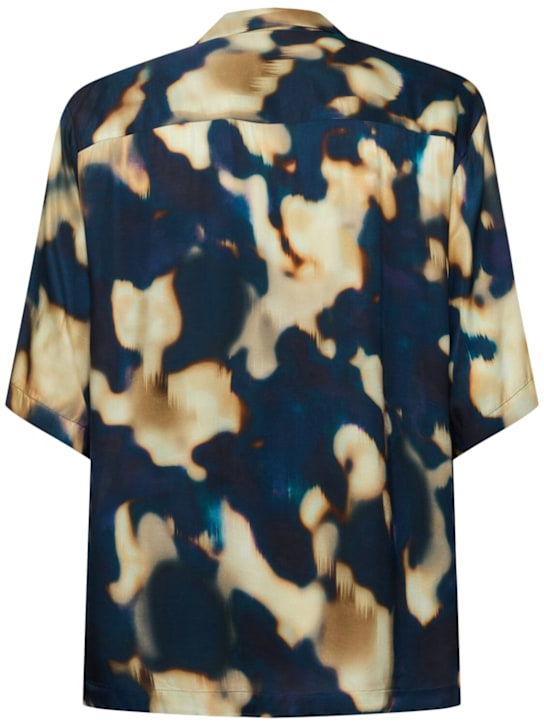 Laneus: Viscose short sleeve shirt - Multicolor - men_3 | Luisa Via Roma