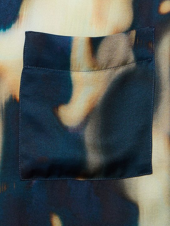 Laneus: Viscose short sleeve shirt - Multicolor - men_4 | Luisa Via Roma
