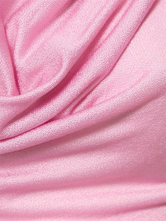 Blumarine: Jersey sablé top - Pink - women_4 | Luisa Via Roma