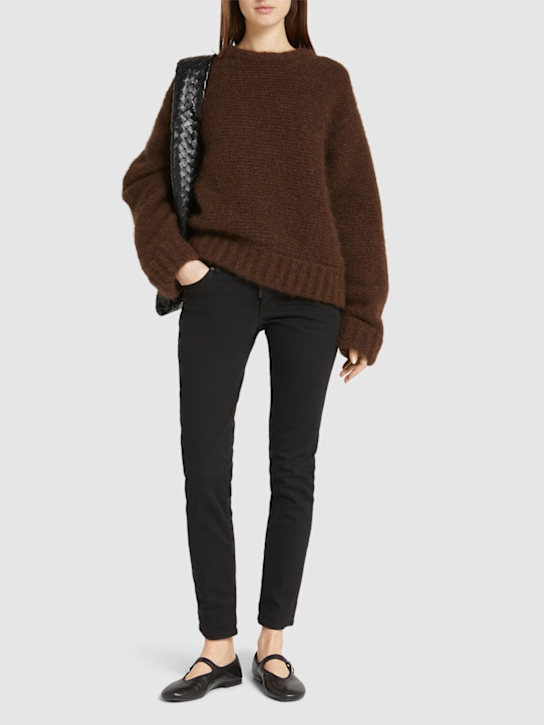 Dsquared2: Jennifer low rise skinny jeans - Black - women_1 | Luisa Via Roma