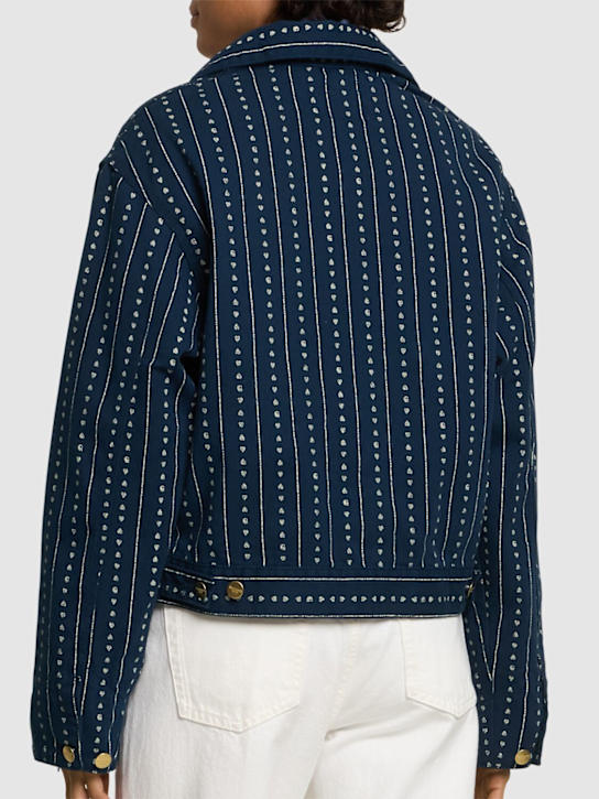 Carhartt WIP: Drewe jacket - Heart Blue Pins - women_2 | Luisa Via Roma