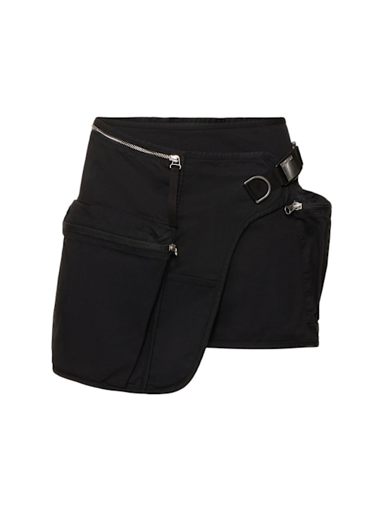 Helmut Lang: Cotton blend mini field skirt - women_0 | Luisa Via Roma