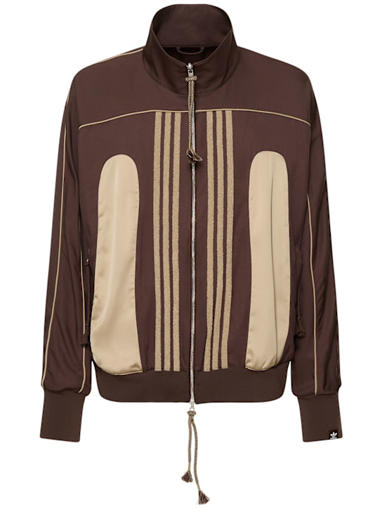 adidas Originals: Chaqueta de algodón - Brown/Hemp - men_0 | Luisa Via Roma