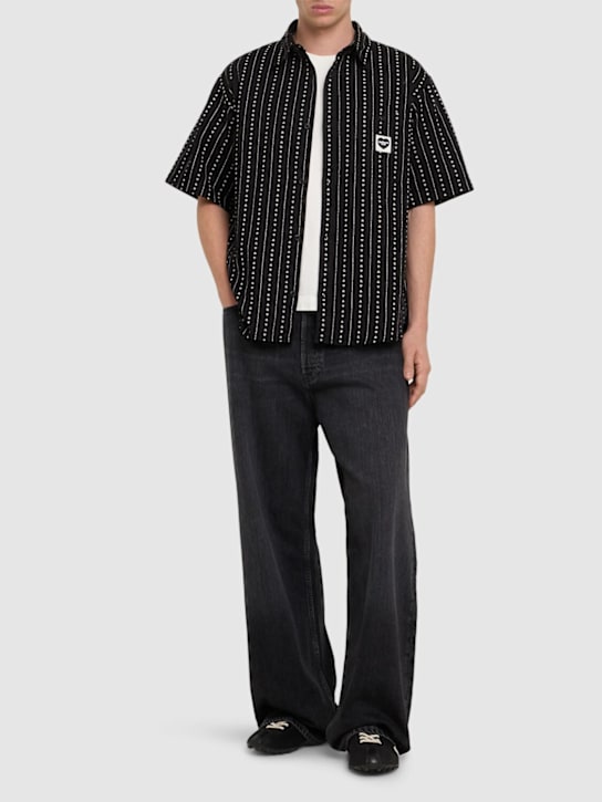 Carhartt WIP: Drewe shirt - Black - men_1 | Luisa Via Roma