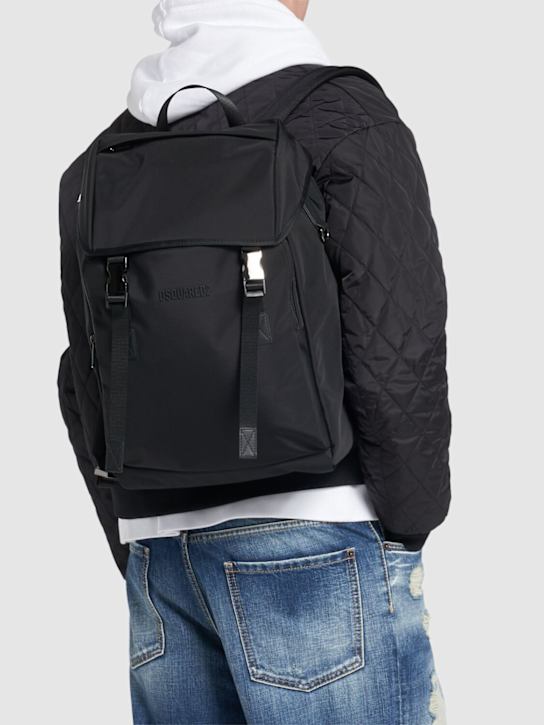 Dsquared2: Mochila Cordura Dsq2 - Negro - men_1 | Luisa Via Roma