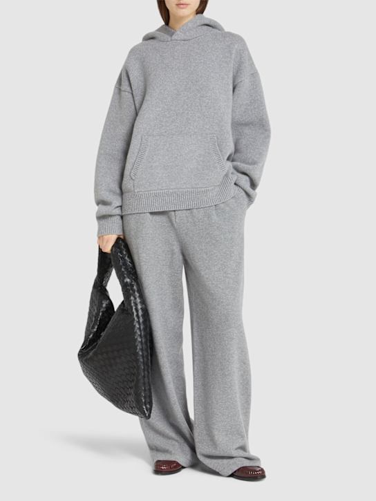 Dsquared2: Felted wool hoodie - Grey - women_1 | Luisa Via Roma