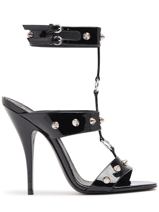 Dsquared2: 120mm Gothic patent leather sandals - women_0 | Luisa Via Roma