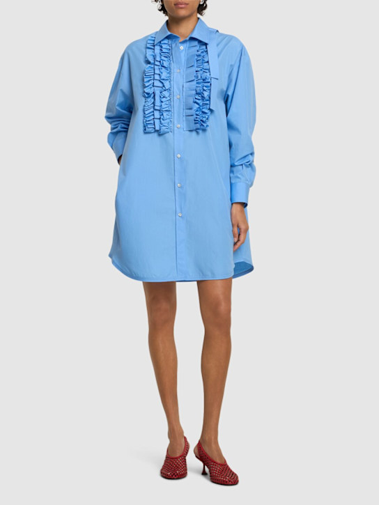 Cotton poplin mini dress - Thumbnail 2