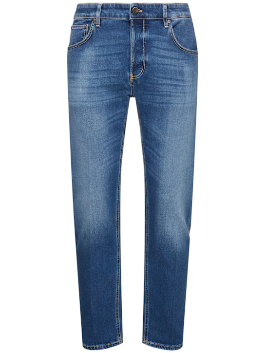 PT Torino: Reggae 5 pocket stretch denim jeans - Ocean Blue - men_0 | Luisa Via Roma