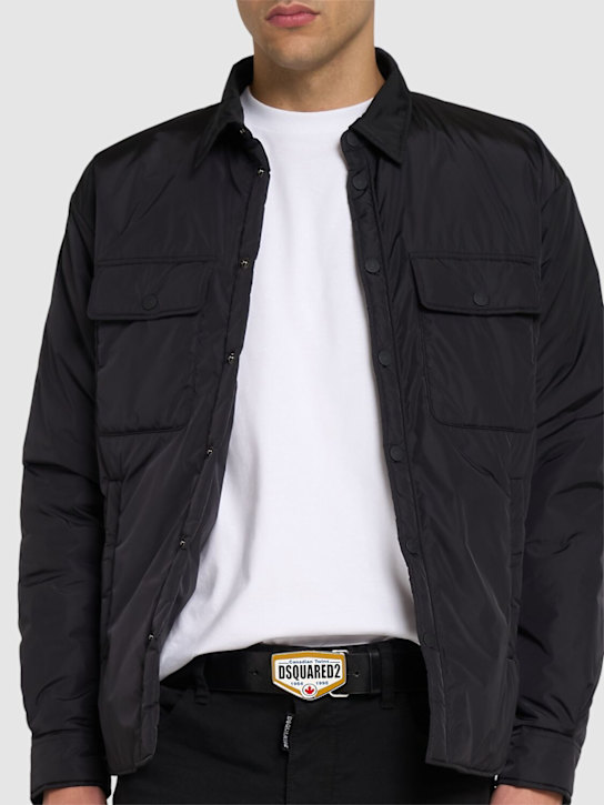 Dsquared2: 40mm Dsquared2 leather belt - men_1 | Luisa Via Roma