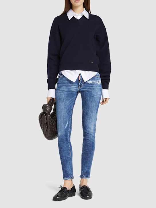 Dsquared2: Jeans de denim - Azul - women_1 | Luisa Via Roma