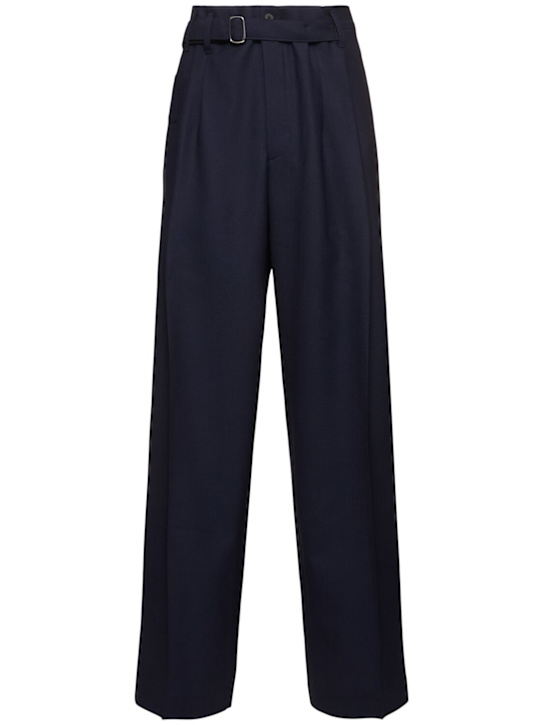 Jacquemus: Le pantalon canevas pants - Navy - men_0 | Luisa Via Roma