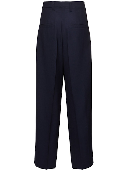 Jacquemus: Le pantalon canevas pants - Navy - men_3 | Luisa Via Roma