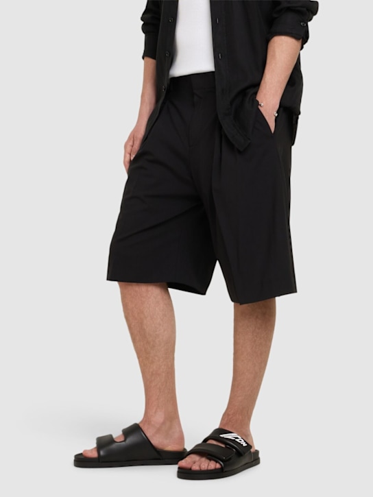 Dsquared2: Icon logo sandals - Black - men_1 | Luisa Via Roma