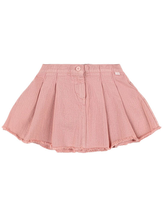 Il Gufo: プリーツコットンドリルミニスカート - kids-girls_0 | Luisa Via Roma