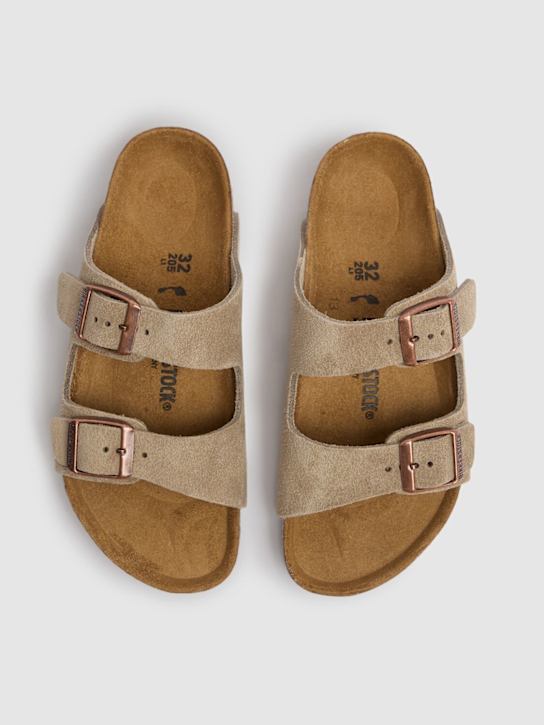 BIRKENSTOCK: Sandalen aus Wildleder „Arizona“ - Hellbraun - kids-boys_1 | Luisa Via Roma