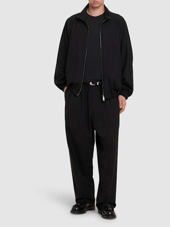 Seven Gauge: Tropical wool blend zip jacket - men_1 | Luisa Via Roma