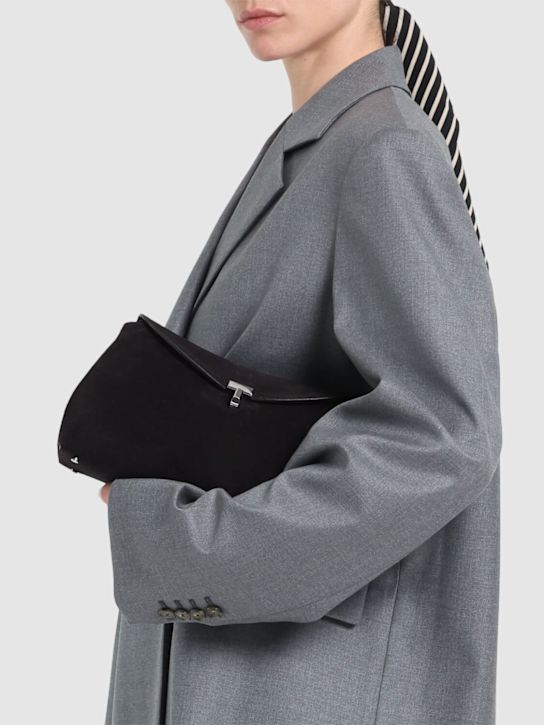 Toteme: Pochette T-Lock in camoscio - women_1 | Luisa Via Roma