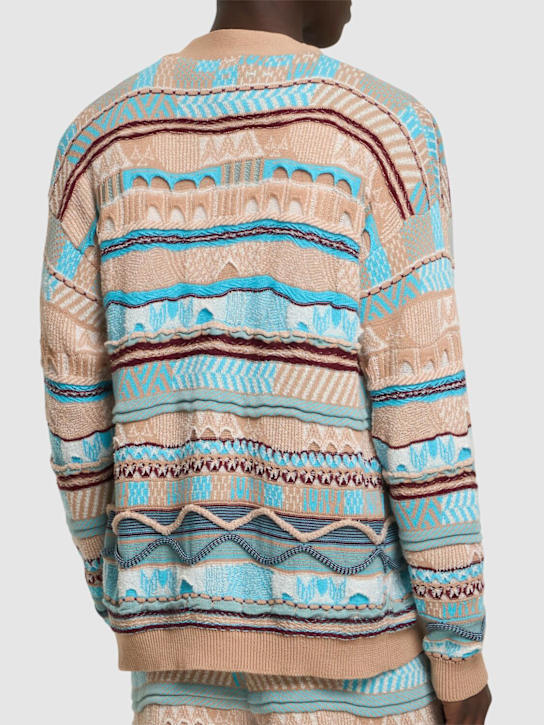 Laneus: Knitted cardigan - Cielo/Sky - men_2 | Luisa Via Roma