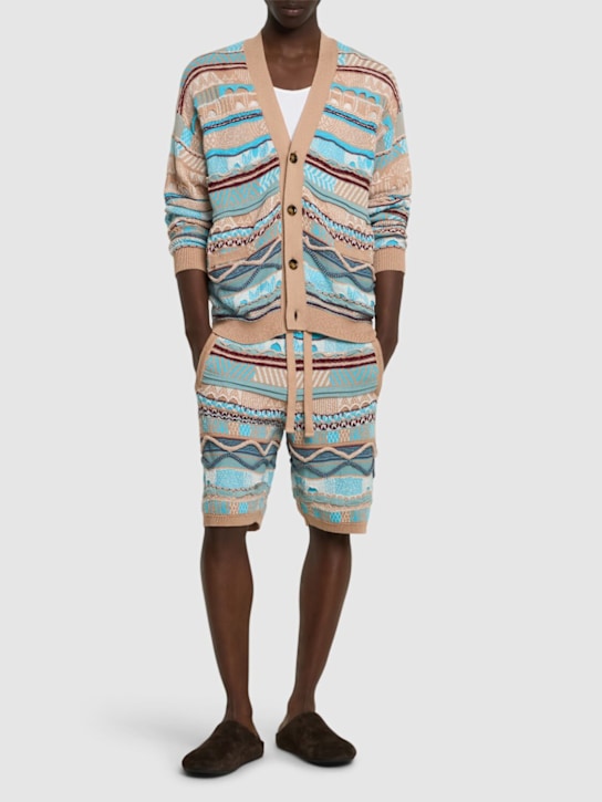 Laneus: Knitted cardigan - Cielo/Sky - men_1 | Luisa Via Roma