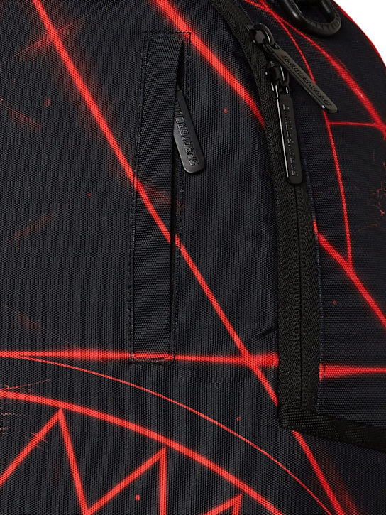 SPRAYGROUND: Printed canvas backpack - Black/Red - kids-boys_2 | Luisa Via Roma