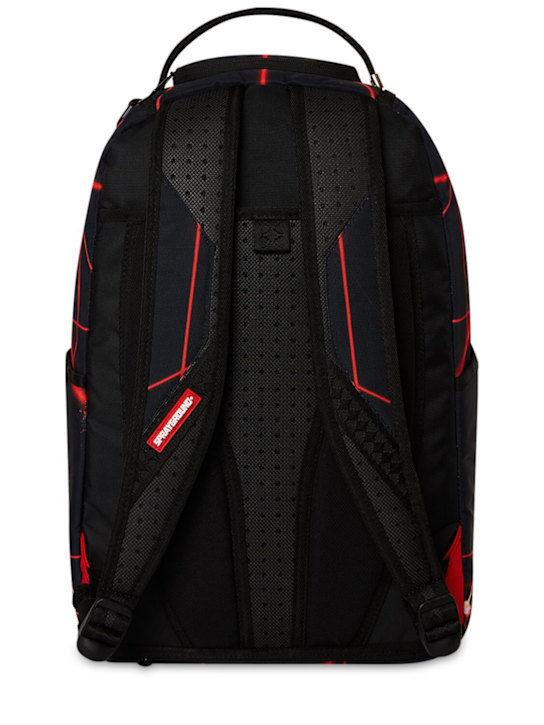 SPRAYGROUND: Printed canvas backpack - Black/Red - kids-boys_5 | Luisa Via Roma