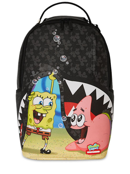 SPRAYGROUND: Spongebob synthetic backpack - Black - kids-boys_0 | Luisa Via Roma