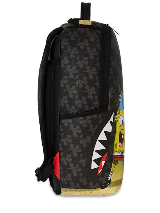 SPRAYGROUND: Spongebob synthetic backpack - Black - kids-boys_3 | Luisa Via Roma