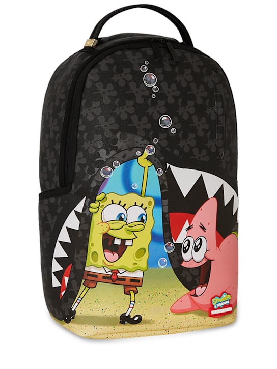SPRAYGROUND: Spongebob synthetic backpack - Black - kids-boys_4 | Luisa Via Roma