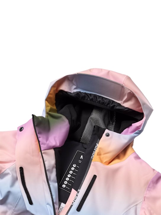 Molo: Printed recycled nylon ski jacket - マルチカラー - kids-girls_1 | Luisa Via Roma